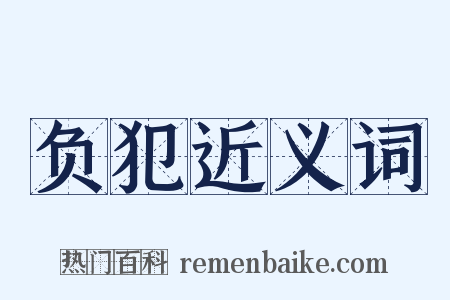 负犯近义词是什么意思的图片